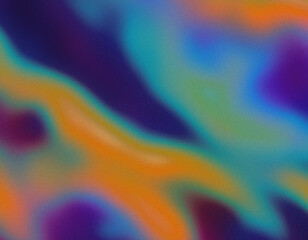 Wall Mural - grainy gradient abstract holographic background, retro effect, aesthetic noise texture