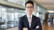 © Nick - Finance manager male with office background