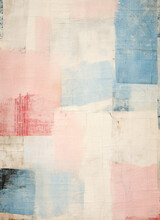 Abstract Old Paper Texture, Background With Blue And Pink Colors