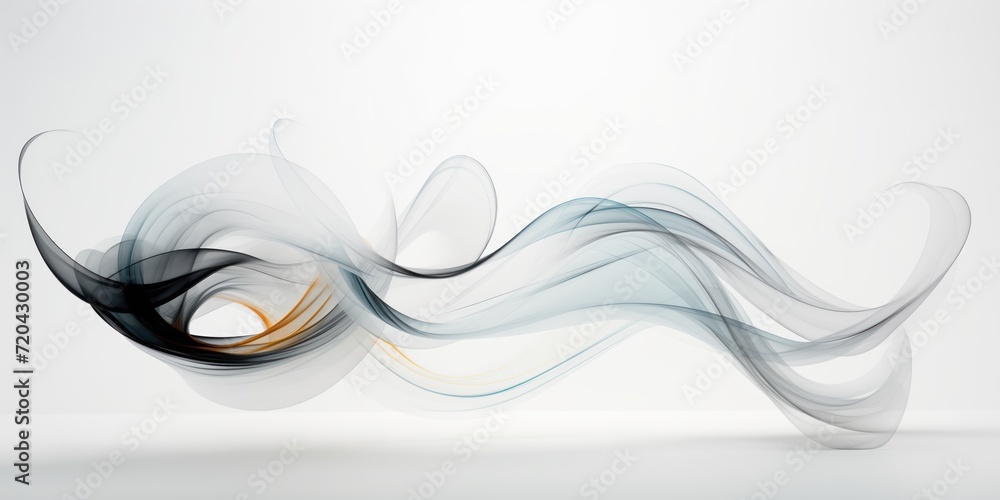 abstract kinetic art in white background, white curve lux wallpaper ...