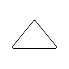 Wall Mural - triangle vector icon isolated on white background, triangle logo design