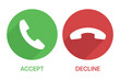 Phone call accept and decline