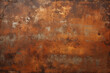 close up horizontal image of a ruined and rusty metallic background Generative AI