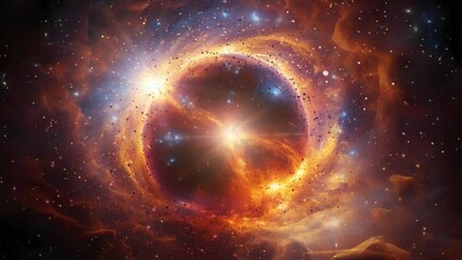 Wall Mural - space galaxy background, Seamless Animation Video Background in 4K Resolution	
