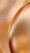 Golden cosmetic serum liquid bubbles macro close-up background. Concept moisturizer essence gel and collagen fluid bubble molecules. Glossy oil droplets 3D illustration product demo backdrop wallpaper