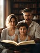 © Ahmed - family reading a book together