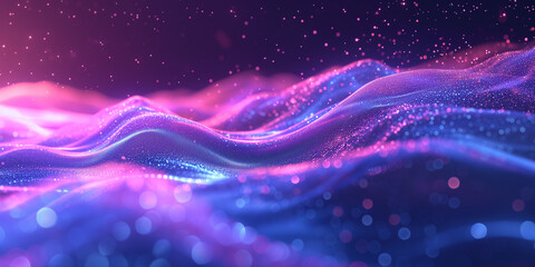 Wall Mural - Violet sky background with light glow