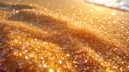 Wall Mural - Sand with small salt crystals the smallest crystals of salt, giving the sand brilliance and fli