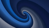 Fototapeta Perspektywa 3d - Abstract spiral dotted vortex urgency creative dark blue background.