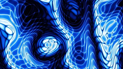 Aufkleber - Technology digital wave background concept. Beautiful motion waving neon lines. Cyber or technology background.