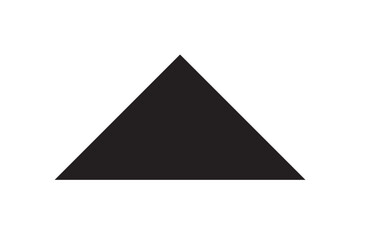 Wall Mural - triangle vector icon isolated on white background, triangle logo design