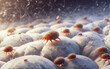 Enlarged picture dust mites disease sleep sofa