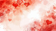 Herzen Wasserfarben Valentinstag Liebe Hintergrund Rot Vektor
