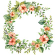 © olegganko - watercolor wedding elegant border isolated