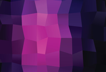 Wall Mural - Dark Pink vector polygon abstract layout.