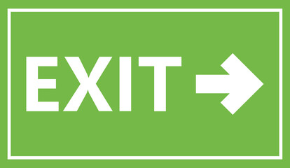 Sticker - Exit sign