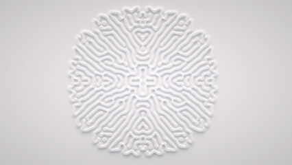 Wall Mural - reaction diffusion organic growing pattern. cell division.