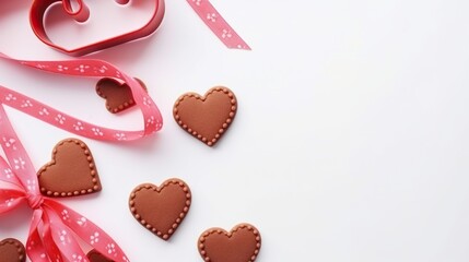 Wall Mural - heart shaped candies