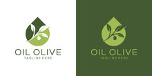 Olive Oil Logo Design, Negative Space Logo, Simple Logo.