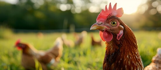 Canvas Print - Free Range Chicken Farm: Experience the True Freedom of Free Range Chicken Farming