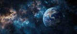 Fototapeta Kosmos - Creating a new Earth using 3D technology.