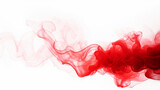 Fototapeta Tulipany - Abstract red smoke on a white background