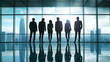 © Riley - silhouette shot of successful management in  organization, teamwork bring success