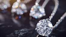 Showcases An Assortment Of Luxury Diamond Jewelry 