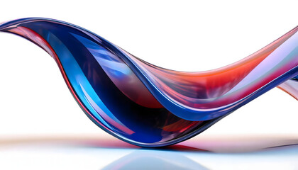 abstract blue glass modern wave