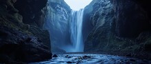Icelandic Falls: A Nighttime Reverie, Generative AI