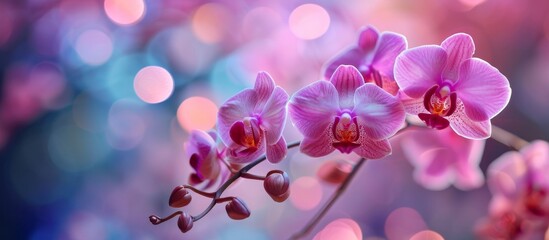 Poster - Captivating Pink Orchid Flower Blossoming in Vibrant Pink Beauty