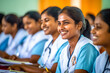 A nursing student in Tamil Nadu. An Indian student studying at a medical university.