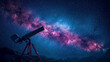 Telescope in the night