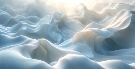 background with white wave waves on a white background