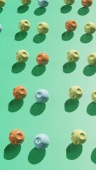 Wall Mural - dynamic vertical odyssey: abstract motion graphic with modern 3d animation
