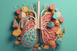 3d Rendering of Integrated Lung Health Elements