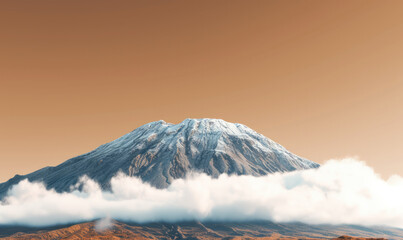 Canvas Print - image of Kilimanjaro mountain, nature landscape