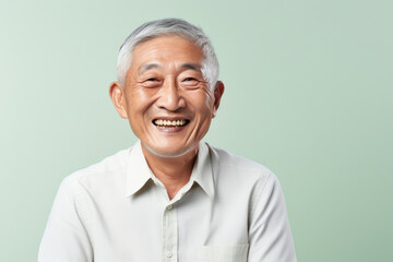 Male adult age portrait men face person senior older happy old asian