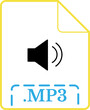 © umerawanpk - MP3  File Icon Dandelion  rounded  outline