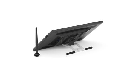 Leinwandbilder - 4k Resolution Video: Big Size of Digital Graphics Drawing Tablet Monitor with Pen Seamless Looped Rotating on a white background with Alpha Matte