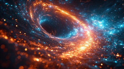 Hyper space speed multiverse abstract background