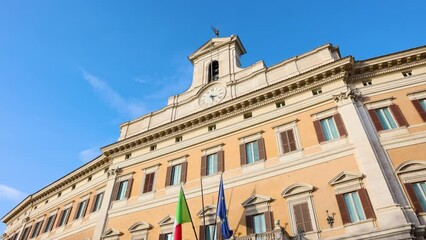 Wall Mural - Rome Italy view of the city Europe. Panorama Travel Concept Castel Sant'Angelo Trevi Fountain Colosseum Spanish Steps Saint Peter's Basilica Castel Sant'Angelo Victor Emmanuel II Monument