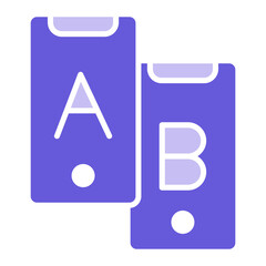 Poster - AB Testing Icon of Coding and Development iconset.