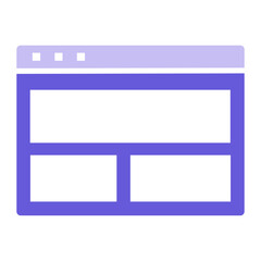 web layout icon of coding and development iconset.