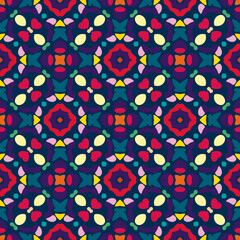 flower pattern abstract geometric indian block print