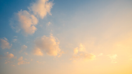 Wall Mural - sunset sky for background or sunrise sky and cloud at morning.