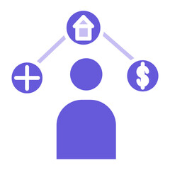 Poster - Employee Insurance Icon of Business and Office iconset.