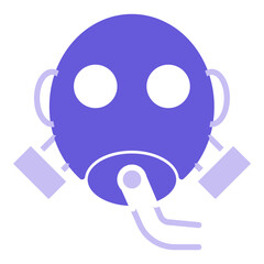 Sticker - Gas Mask Icon of Pollution iconset.