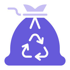 Wall Mural - Garbage Bag Icon of House Cleaning iconset.