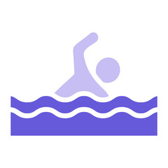 Poster - Swimming Icon of Workout App iconset.